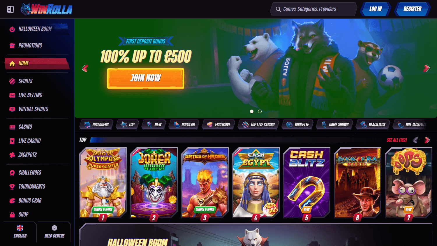 Winrolla Casino Desktop screenshot